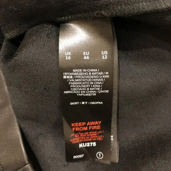 NWT Faux Leather Pocket Mini Skirt 🇬🇧🤟🏻 - Picture 13 of 15